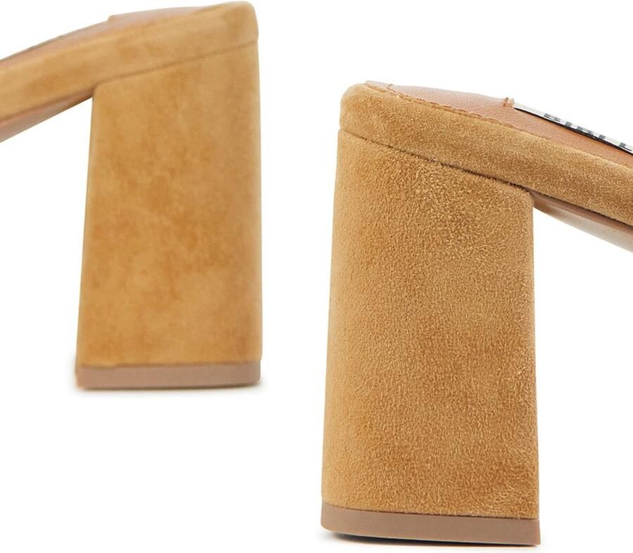 BiBi Lou Slippers Dames Sandalen Instappers Damesschoenen Suède Blokhak 620P30VK Cognac - Foto 2