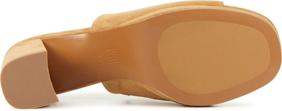 BiBi Lou Slippers Dames Sandalen Instappers Damesschoenen Suède Blokhak 620P30VK Cognac - Foto 7