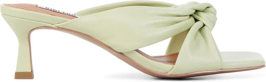 BiBi Lou Slippers Sandalen Instappers Leer Kitten heel 549Z10VK Zwart - Foto 5