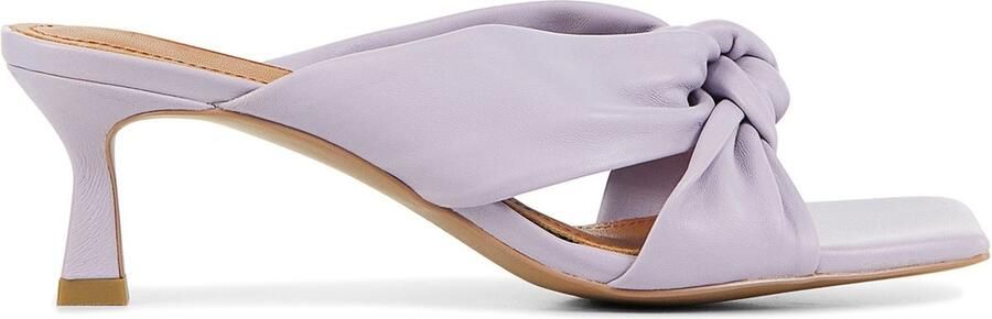 BiBi Lou Slippers Sandalen Instappers Leer Kitten heel 549Z10VK Zwart - Foto 15