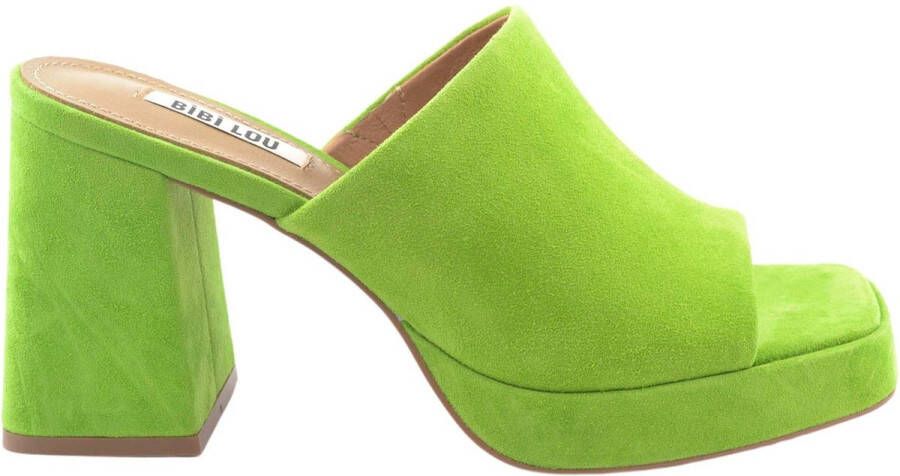 Bibi Lou Stijlvolle en Comfortabele Dames Platte Schoenen Green Dames