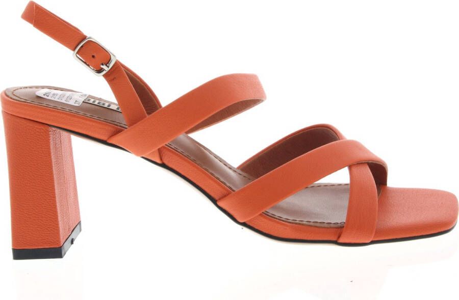 BiBi Lou 612z42vk sandalen dames rood naranja leer
