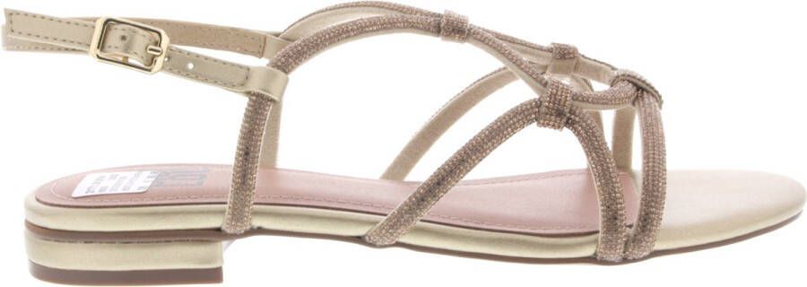 Bibi Lou Stijlvolle Platte Sandalen voor Vrouwen Yellow Dames