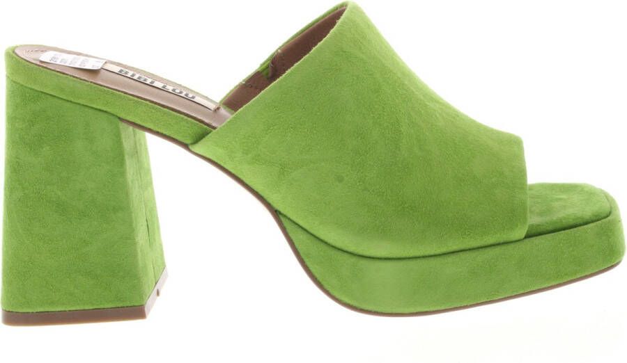 Bibi Lou Stijlvolle en Comfortabele Dames Platte Schoenen Green Dames