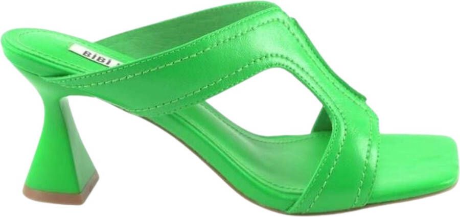 Bibi Lou Groene sandalen met uniek gevlochten detail Green Dames