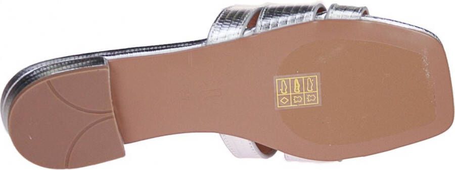 BiBi Lou Holly Flat Zilveren Slipper