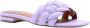 BiBi Lou Slippers Dames Sandalen Instappers Damesschoenen Leer Blokhak 760Z10VK Paars - Thumbnail 3