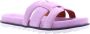 BiBi Lou Slippers Dames Sandalen Instappers Damesschoenen Leer Blokhak 760Z10VK Paars - Thumbnail 13
