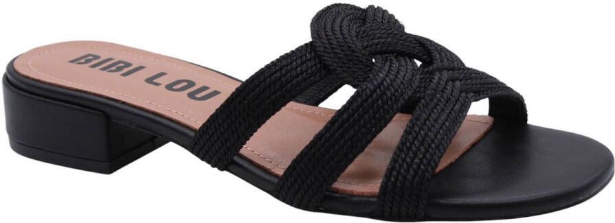 Bibi Lou Stijlvolle Zomer Slippers voor Vrouwen Black Dames