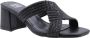 Bibi Lou Eco-vriendelijke Heeled Mules Black Dames - Thumbnail 1