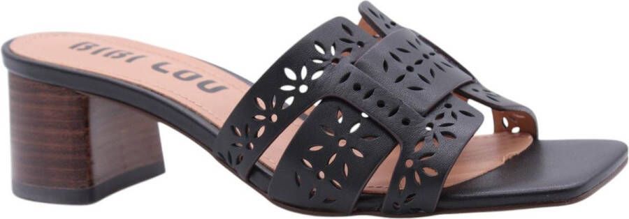 Bibi Lou Eco-vriendelijke Heeled Mules Black Dames