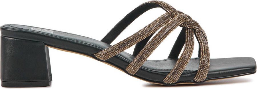 BiBi Lou Slippers Dames Sandalen Instappers Damesschoenen Leer Blokhak 864Z00 Rose goud - Foto 2