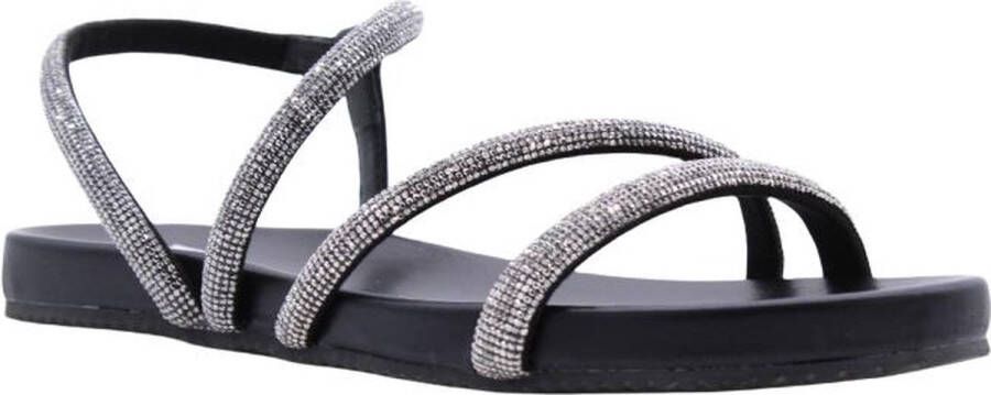 BiBi Lou Platte Dames Sandalen Zwart