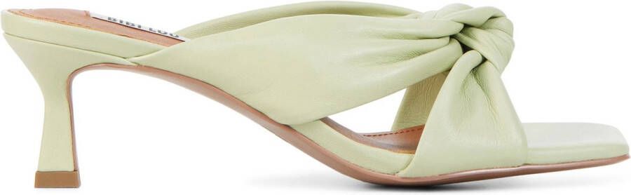 BiBi Lou Slippers Dames Sandalen Instappers Damesschoenen Leer Kitten heel 549Z10VK Mint - Foto 3