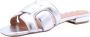 BIBI LOU Slippers Dames 760z10vk Maat: 40 Materiaal: Leer Kleur: Zilver - Thumbnail 9