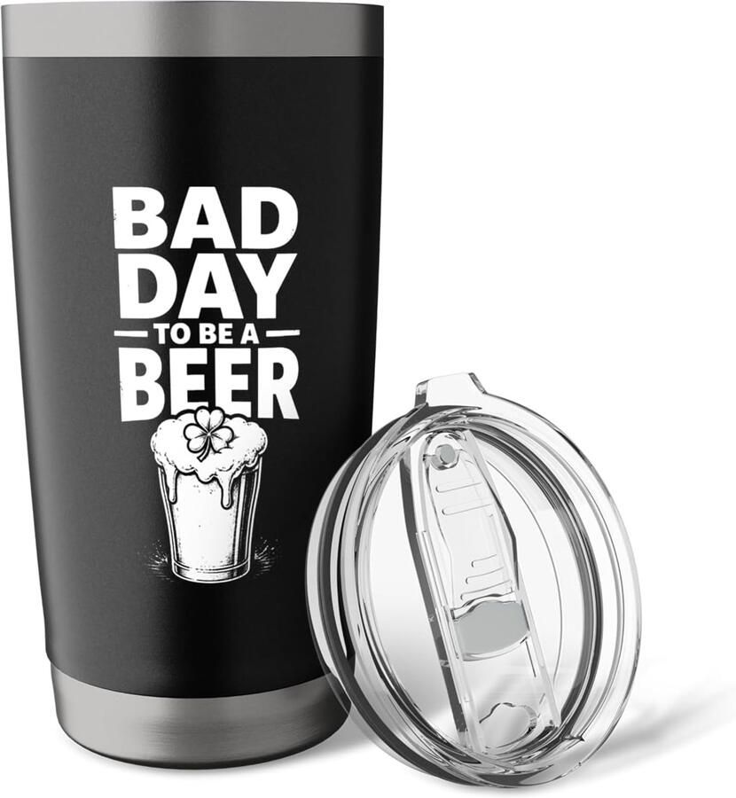 Bierglas met tekst Slechte dag om een bier te zijn