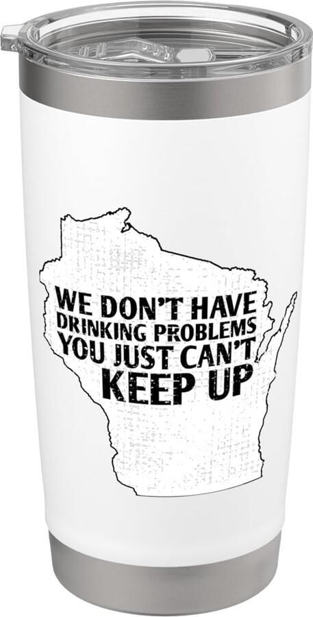 Bierliefhebber kaart Wisconsin thermobeker