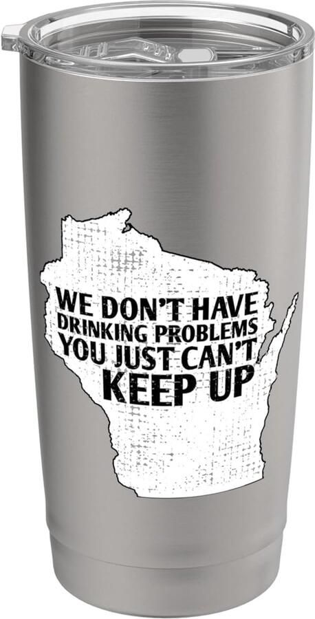 Bierliefhebber kaart Wisconsin thermobeker