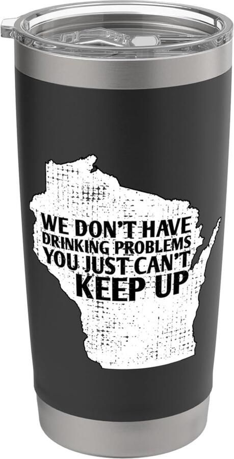 Bierliefhebber kaart Wisconsin thermobeker