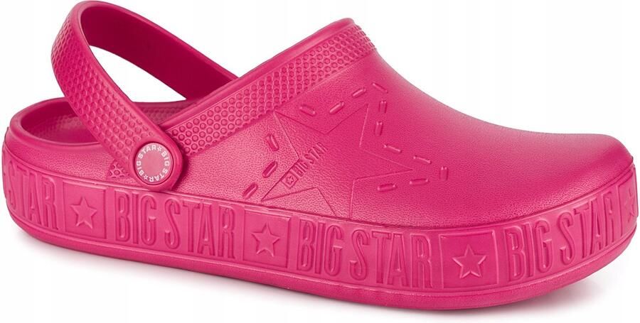 Big Star dames klompen fuchsia lichtgewicht comfortabel