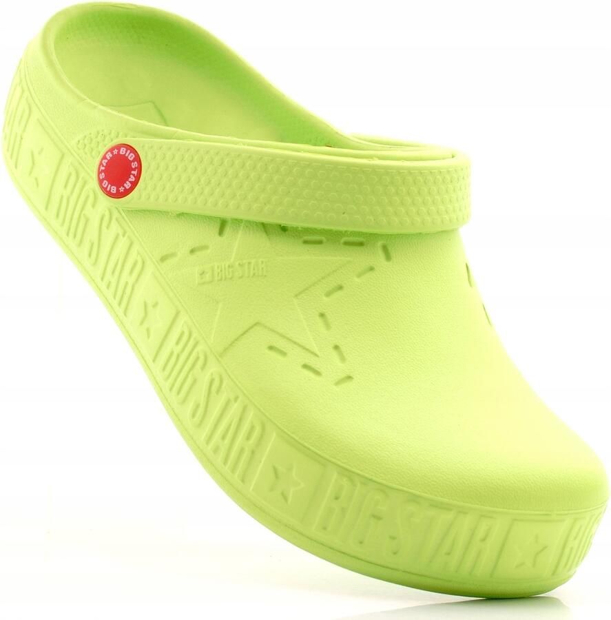 Big Star Dames Klompen Groen Lichtgewicht Zwembad Schoenen