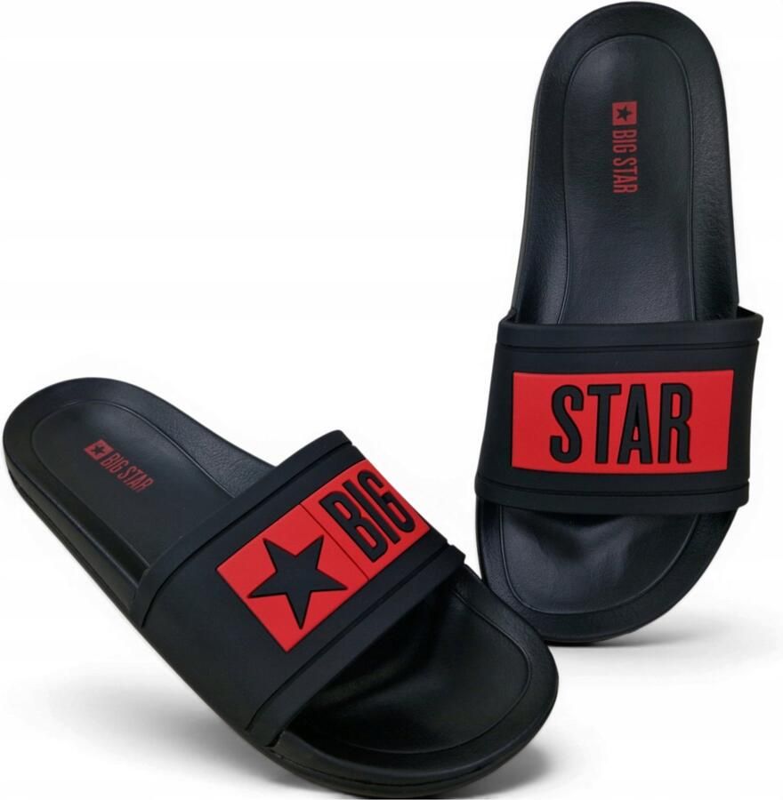 Big Star Dames Klompen TT274a006 Zwart Rood