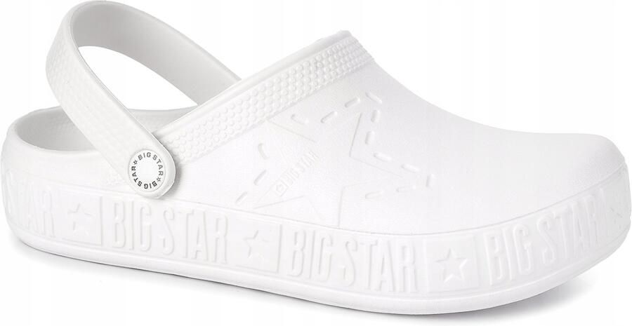 Big Star Dames Klompen Wit Comfortabele Schuim Slippers