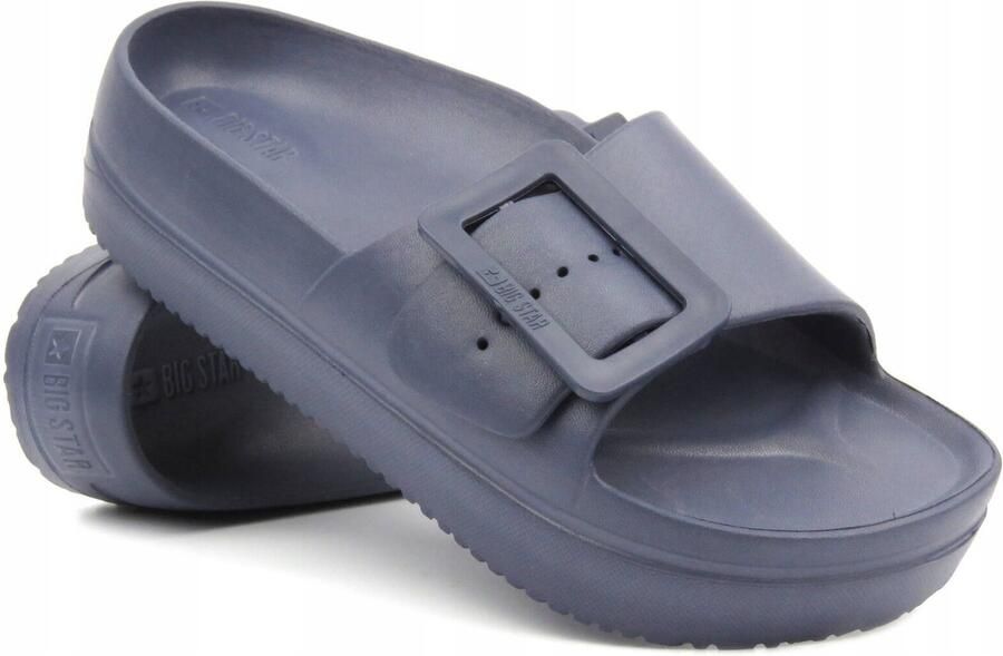 Big Star Dames Klompjes NN274A665 Comfortabele Schuimrubberen Slippers met Gesp