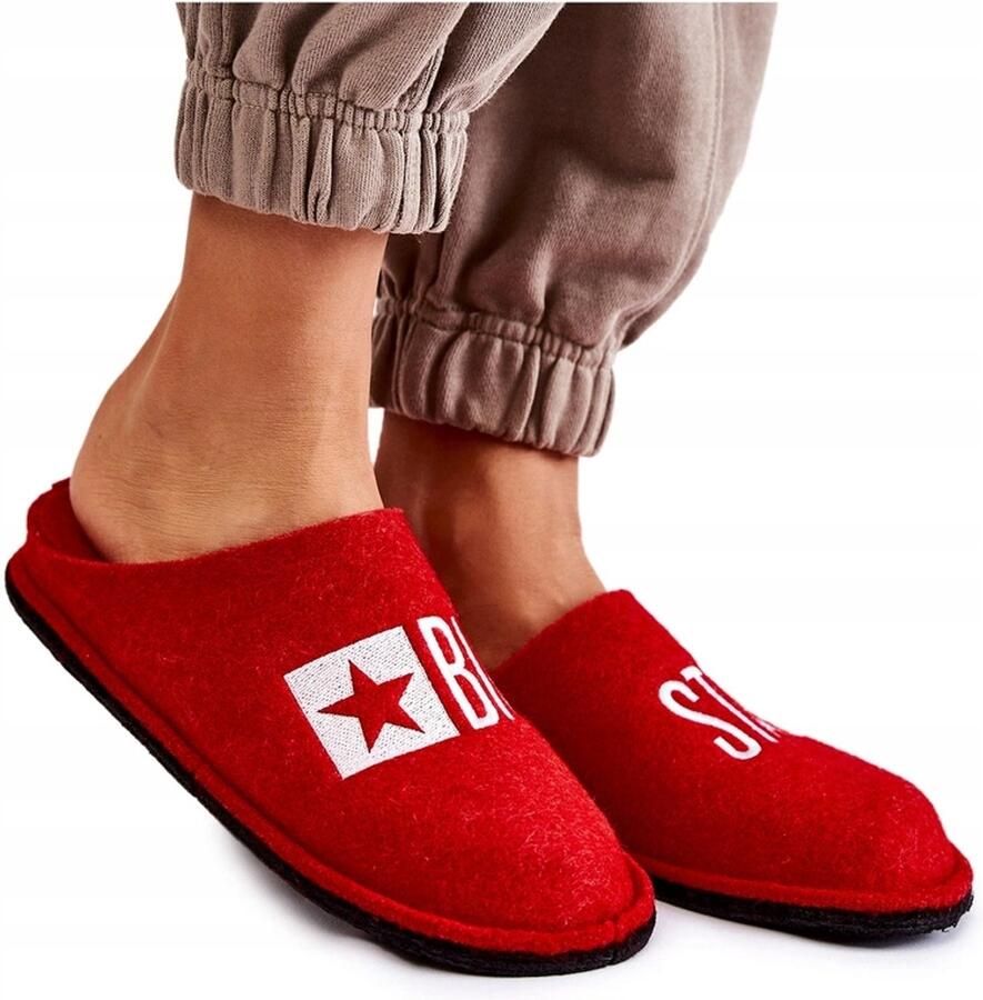 Big Star Dames Pantoffels KK276022 Rood Comfort & Stijl