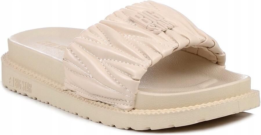 Big Star Dames Platform Slippers Beige NN274A746