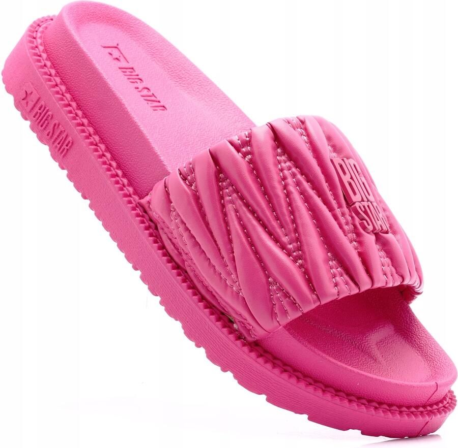 Big Star Dames Slippers Platform Roze Comfortabel