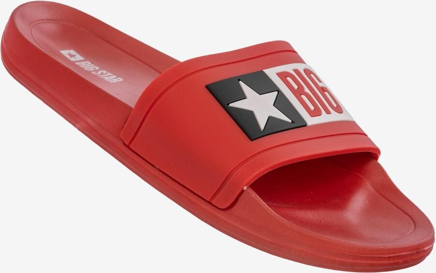 Big Star Dames Slippers Rood Sportief Licht Gewicht Klassiek Zwembad