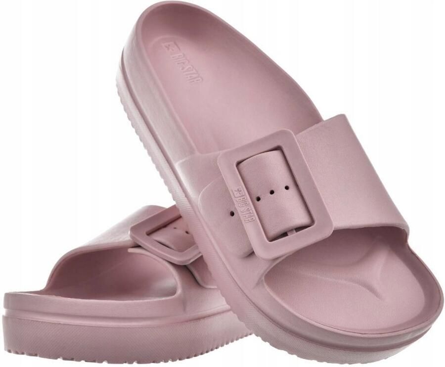 Big Star Dames Slippers Roze Comfort voor Strand Zwembad & Huis