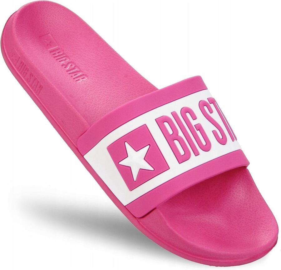 Big Star Dames Slippers Roze Comfortabel voor Strand Zwembad & Huis