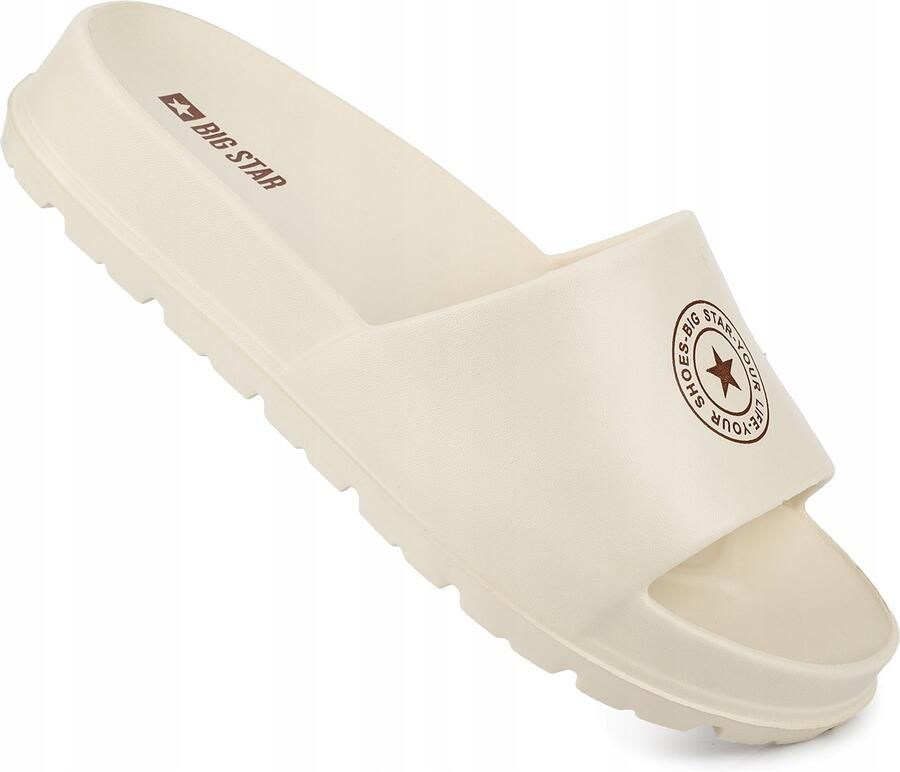 Big Star Dames Slippers Sportief Beige
