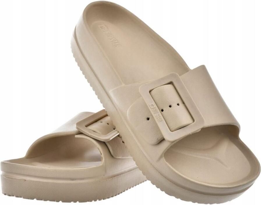 Big Star Dames Slippers Strand Zwembad Thuis Beige