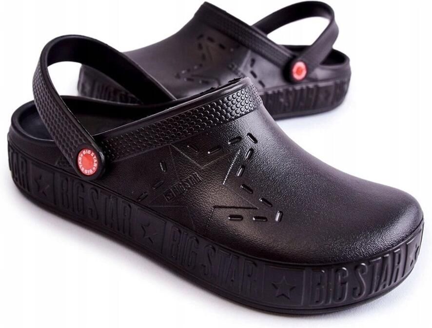Big Star Heren Klompen II175001 Zwart