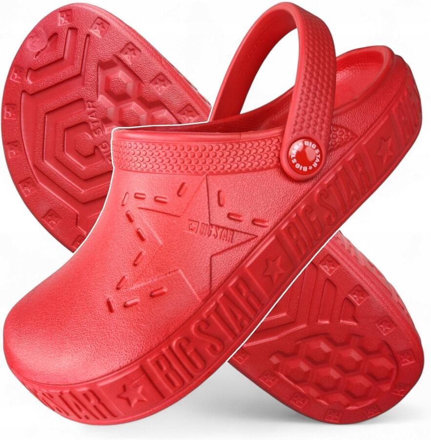 Big Star Heren Klompen Rood Comfortabel & Stijlvol