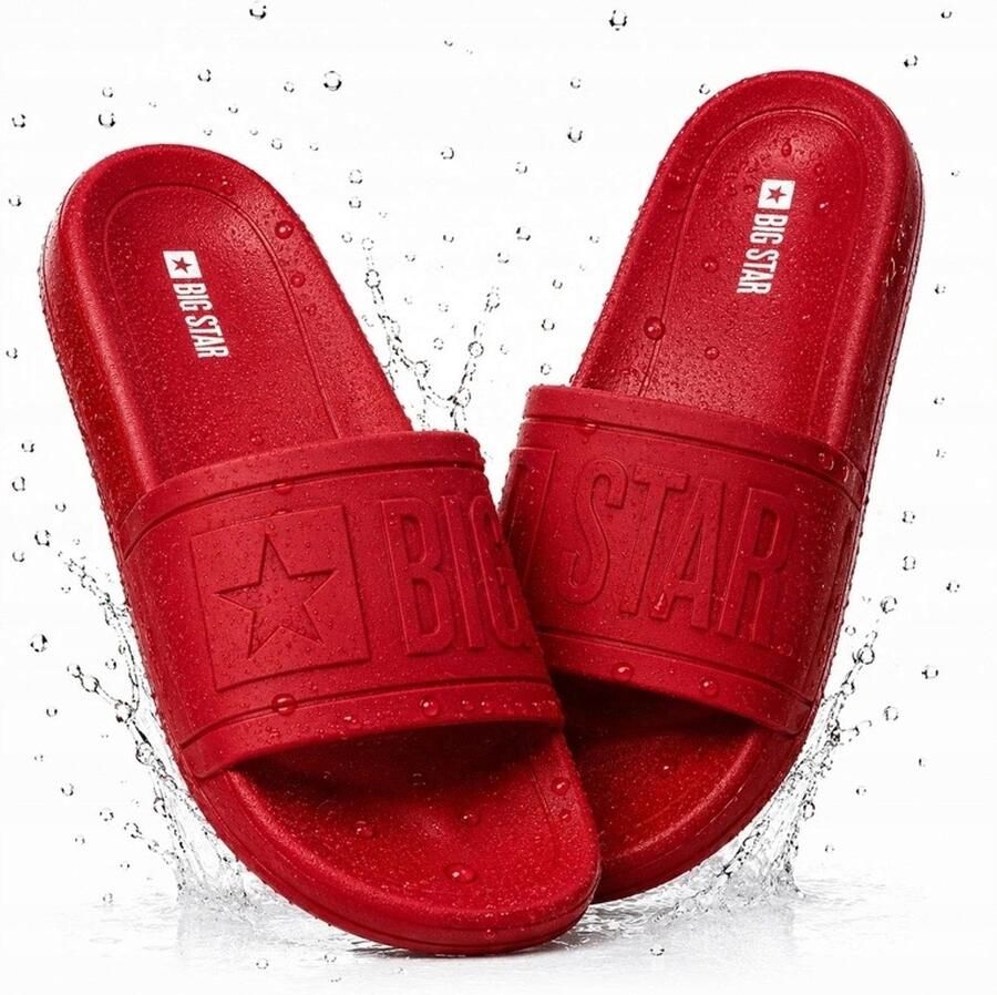 Big Star Heren Rode Slippers DD174689 Strand & Zwembad