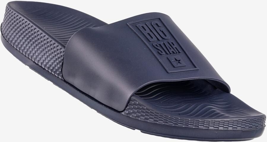 Big Star Heren Slippers Blauw Sportief Zwembad RR174A040