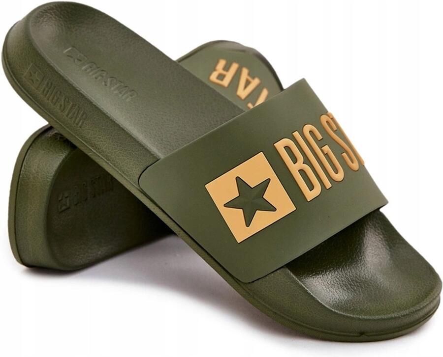 Big Star Heren Slippers Groen Lichtgewicht Schuimzool