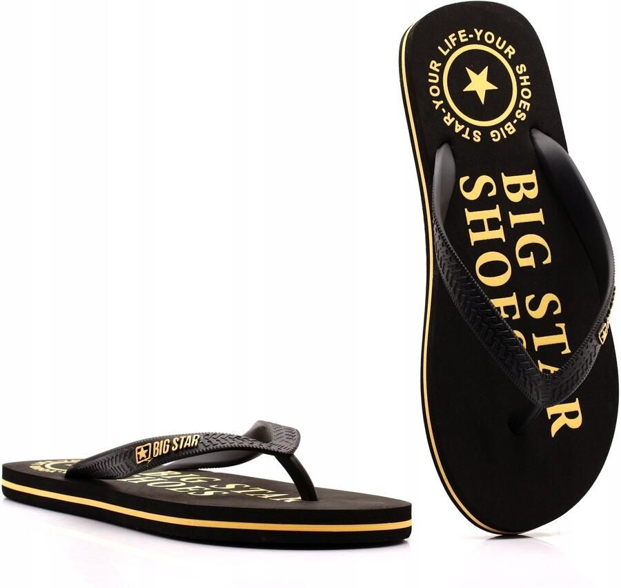 Big Star Heren Slippers Lichtgewicht EVA Schuim Zwart