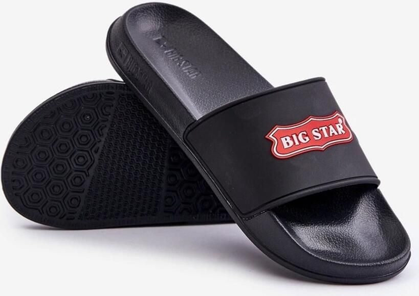 Big Star Heren Slippers Zwart Licht & Comfortabel