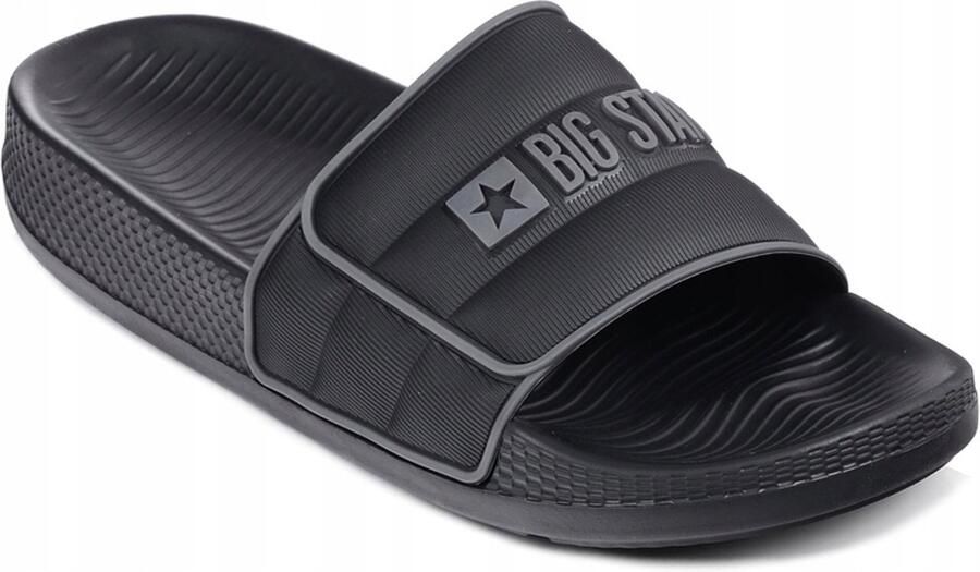 Big Star Heren Slippers Zwart Lichtgewicht & Comfortabel