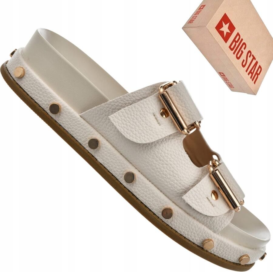Big Star NN274083 Beige Platform Klompen Dames Comfort & Stijl