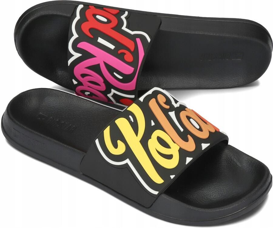 Big Star POL'AND'ROCK Dames Slippers Zwart