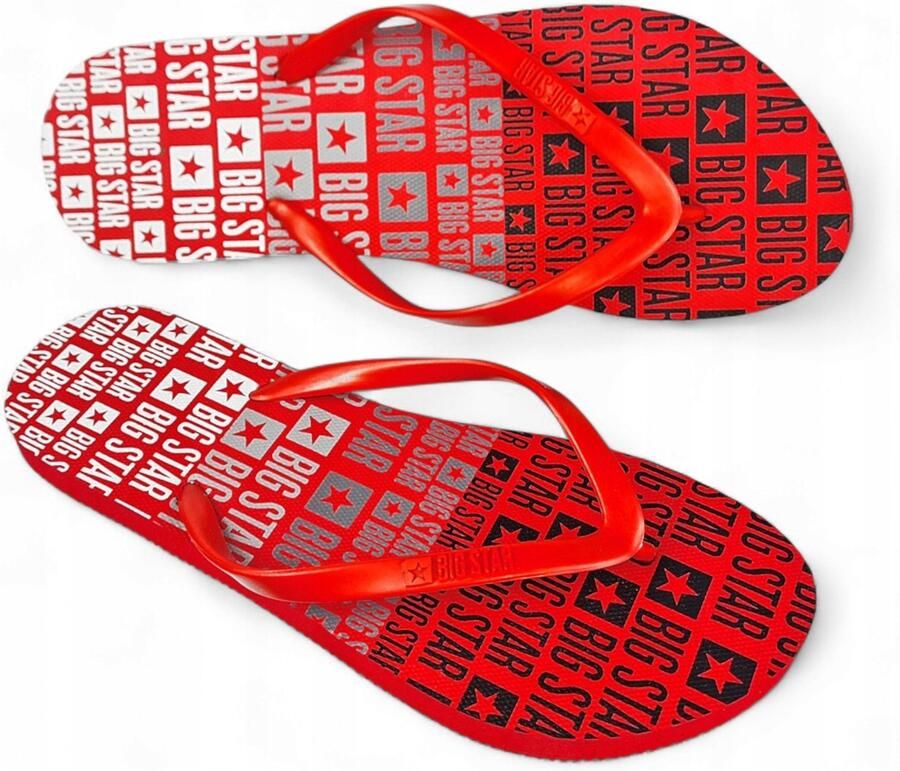 Big Star Rode Dames Teenslippers Comfort & Stijl voor Zomer