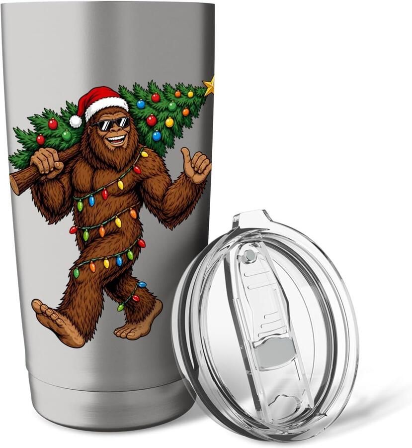 Bigfoot kerstverlichting thermobeker