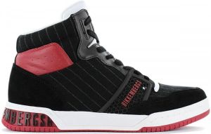 Bikkembergs Sigger Heren High-Top Sneakers Sport Casual Schoenen Zwart B4BKM0110