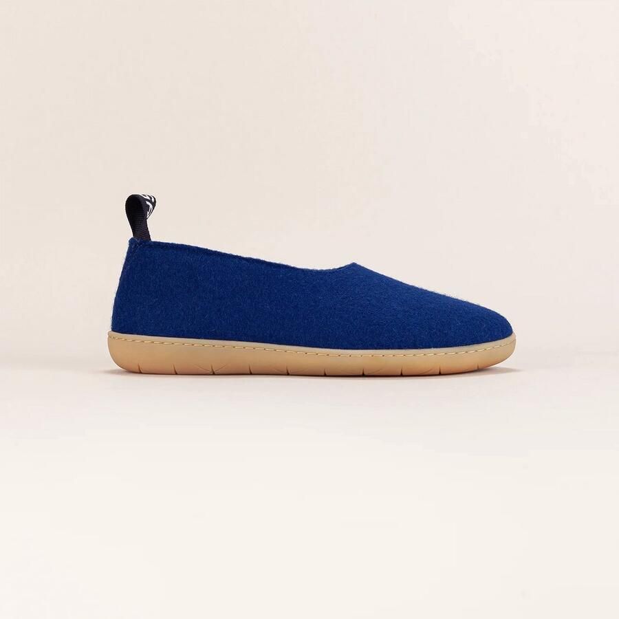 Bill Ringa Pantoffels Dames Wollen Sloffen Instapsloffen Stevige Rubberen Zool